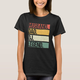 Vintager Husband Vater Dj Disk Legend Music Father T-Shirt