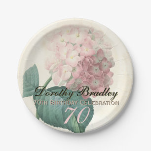 Vintager Hydrangea-70. Pappteller
