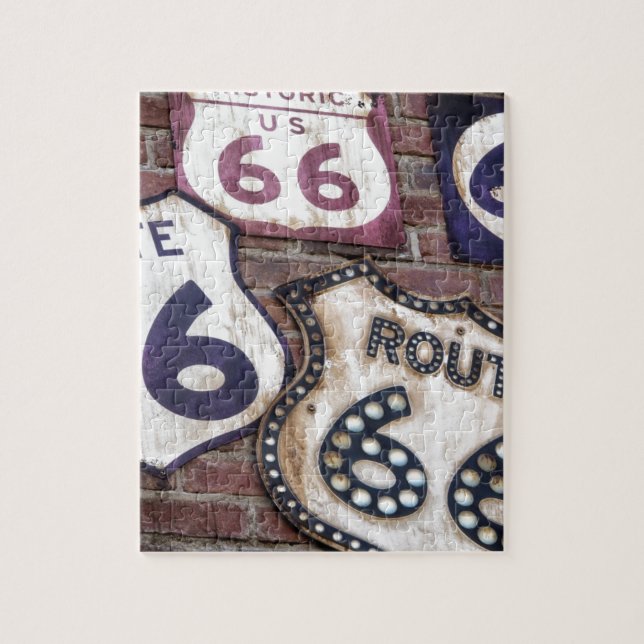 Vintager Iconic Weg 66 Puzzle (Vertikal)