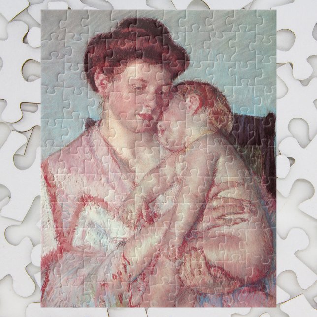 Vintager Impressionismus, Sleepy Baby von Mary Cas Puzzle (Von Creator hochgeladen)
