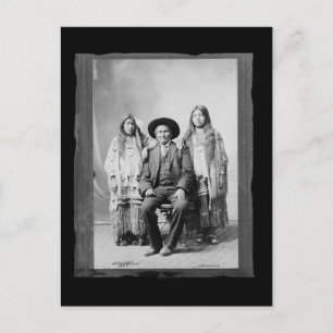 Vintager Indianer Geronimo Postkarte