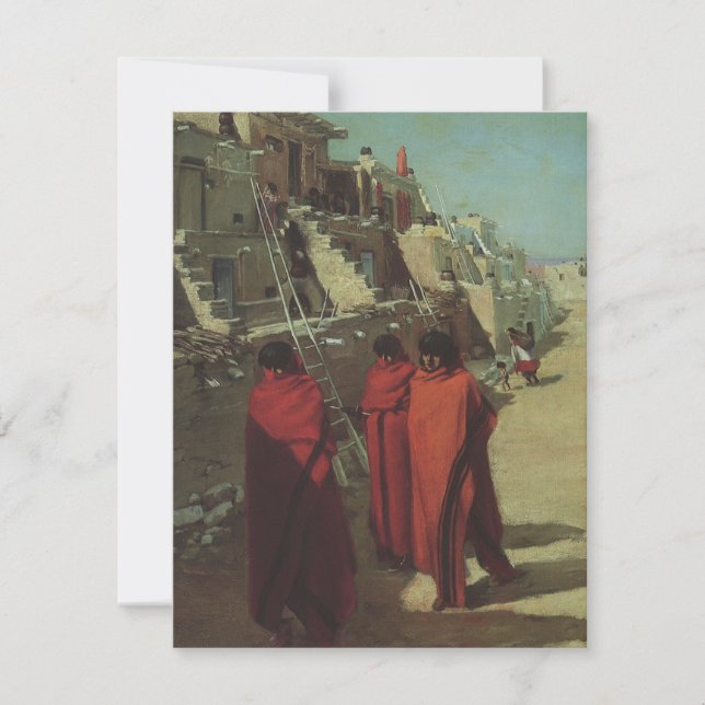 Vintager Indianer Hopi Pueblo von Louis Akin (Vorderseite)