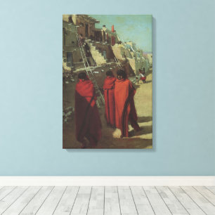Vintager Indianer Hopi Pueblo von Louis Akin Leinwanddruck