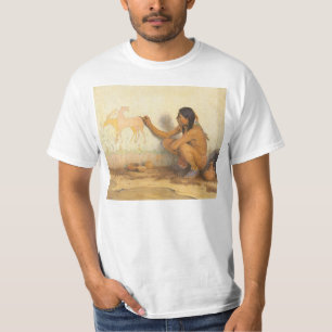 Vintager Indianer, indischer Künstler von Couse T-Shirt