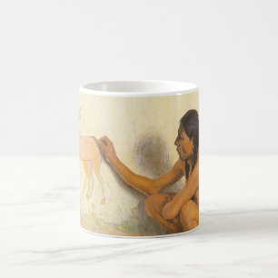 Vintager Indianer, indischer Künstler von Couse Tasse
