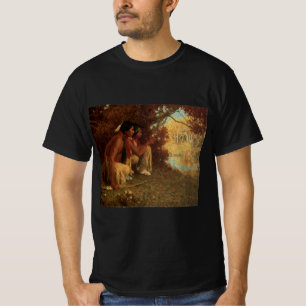 Vintager Indianer, Jagen für Hirsch durch Kouse T-Shirt