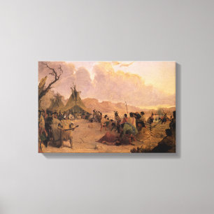 Vintager Indianer, Medizin-Tanz von Eastman Leinwanddruck