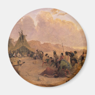 Vintager Indianer, Medizin-Tanz von Eastman Magnet