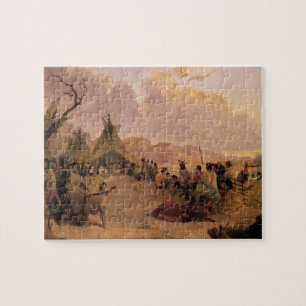 Vintager Indianer, Medizin-Tanz von Eastman Puzzle