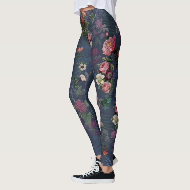 Vintager Indigogarten Leggings (Links)