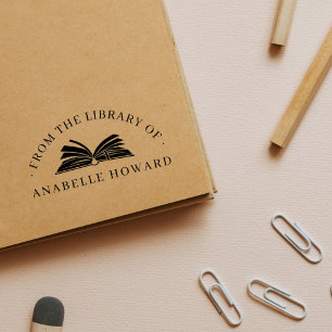 Vintager Individuelle Name aus der Bibliothek Gummistempel