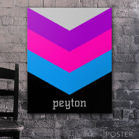 Vintager Individuelle Name für Farbblockfarben von