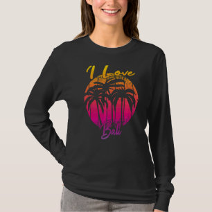Vintager indonesischer Urlaub Bali Palmen Trees I T-Shirt