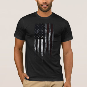VINTAGER INDUSTRIESTALTER AMERIKANISCHER FLAG T-Shirt