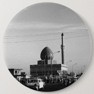 Vintager Irak Baghdad Buniya Moschee Button
