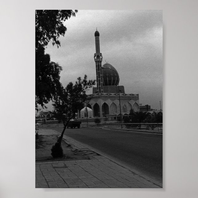 Vintager Irak Baghdad Buniya Moschee Poster (Vorne)