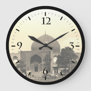 Vintager Iran Isfahan-Schah-Moschee Watch Große Wanduhr