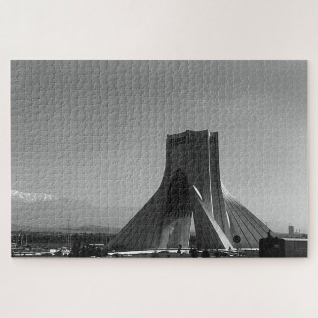 Vintager Iran tehran Azadi Platz Puzzle (Horizontal)