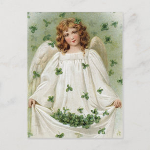 Vintager irischer Angel Postkarte