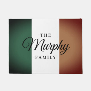 Vintager irischer Flaggen- und Fußmatte