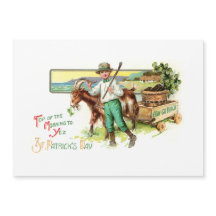 Vintager irischer Lad St. Patrick's Day Gruß