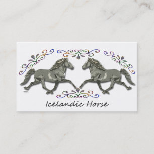 Vintager Isländer Visitenkarte