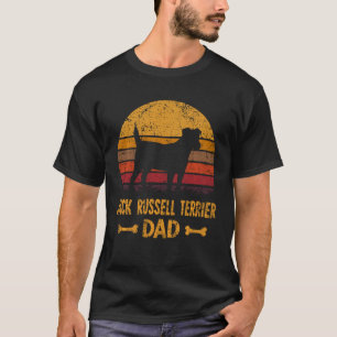Vintager Jack Russell Terrier Dog Vater Retro Fath T-Shirt