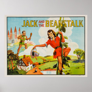Vintager Jack und Beanstalk Poster