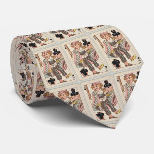 Vintager Jack von Clubs, die Kartendarstellung spi Krawatte