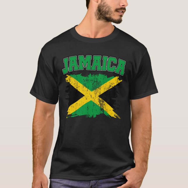 Vintager Jamaika-Stolz T-Shirt (Vorderseite)