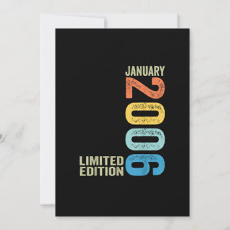 Vintager Januar 2006 17 Jahre alt 17. Geburtstag B Einladung