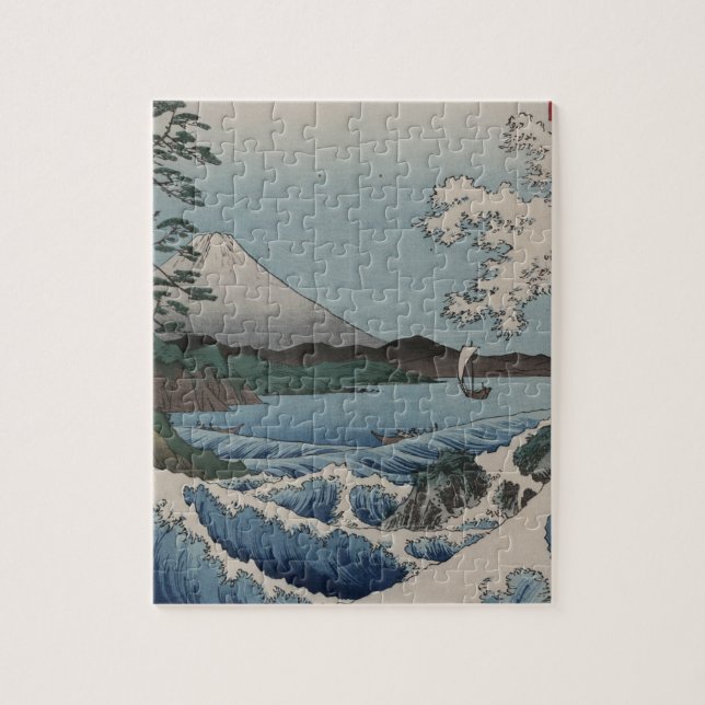 Vintager Japaner das Meer von Satta Puzzle (Vertikal)
