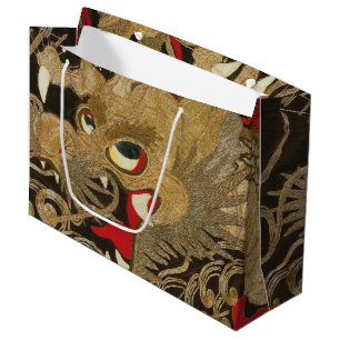 Vintager japanischer Drache Große Geschenktüte
