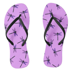 Vintager japanischer Drachenfliege, Amethyst lila Flip Flops
