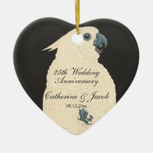 Vintager japanischer feine Kunst  Cockatoo Keramik Ornament