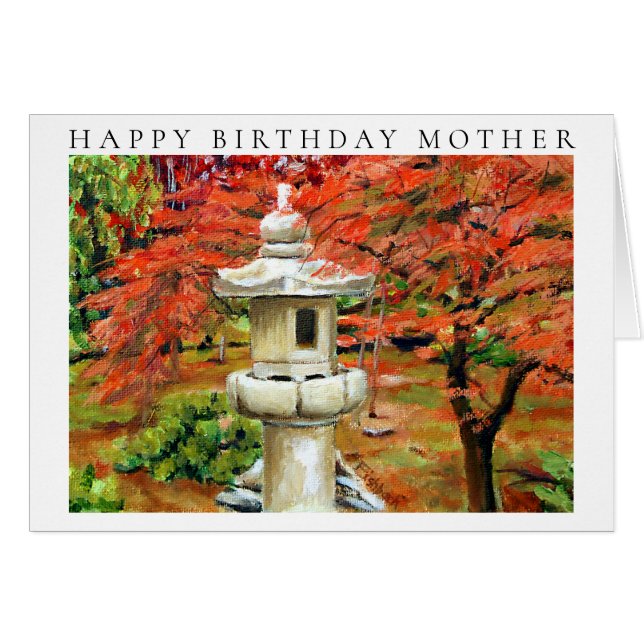 Vintager japanischer Garten Art Pagoda (Vorderseite (Horizontal))