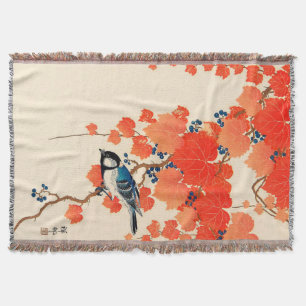 Vintager japanischer Jay-Vogel und Decke