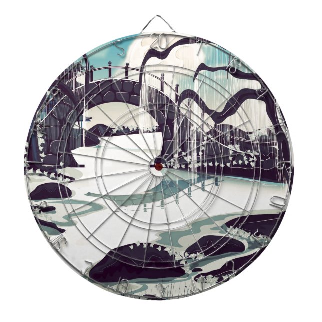 Vintager japanischer Mediationsgarten Dartscheibe (vorne)