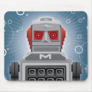 Vintager japanischer Roboter Mousepad