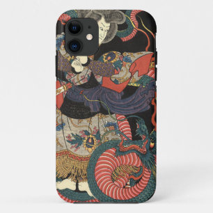 Vintager japanischer roter Drache Case-Mate iPhone Hülle
