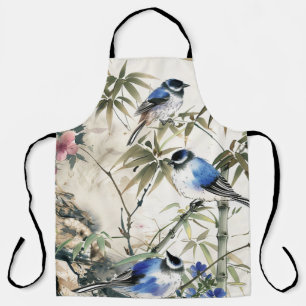 Vintager japanischer Vogel Blossom Schürze
