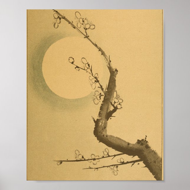 Vintager japanischer Wall Art Tree Poster (Vorne)