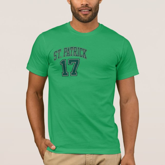 Vintager Jersey-Stil - Patricks 17 T-Shirt (Vorderseite)