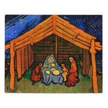Vintager Jesus in der Manger Weihnachten