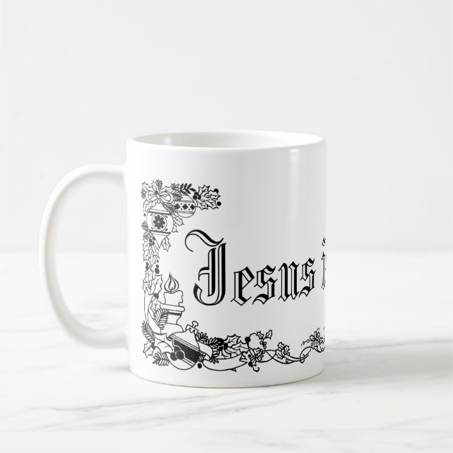 Vintager Jesus ist Lord Mug Tasse (Links)