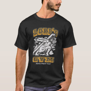 Vintager Jesus Lord s Gym Bench Drücken Sie diese T-Shirt
