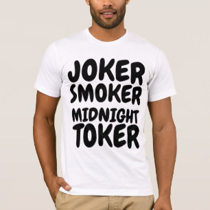 Vintager JOKER RAUCHER MIDNIGHT TOKER Männer T - S T-Shirt