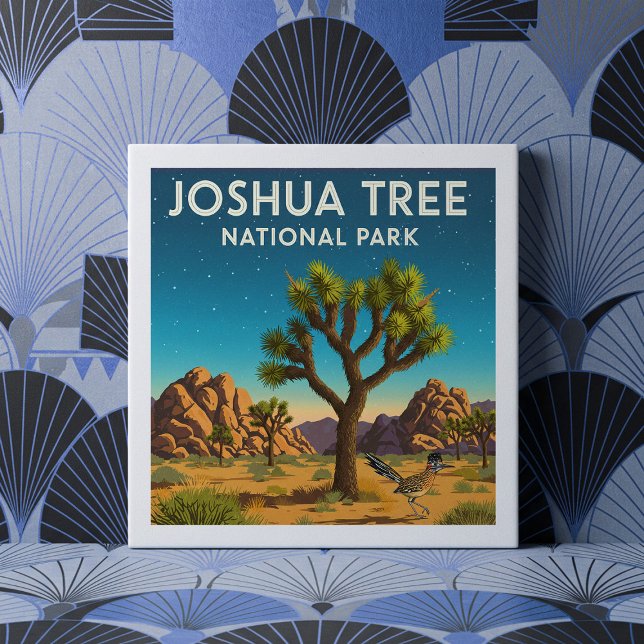 Vintager Joshua-Tree-Nationalpark Fliese (Von Creator hochgeladen)