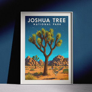 Vintager Joshua-Tree-Nationalpark Poster