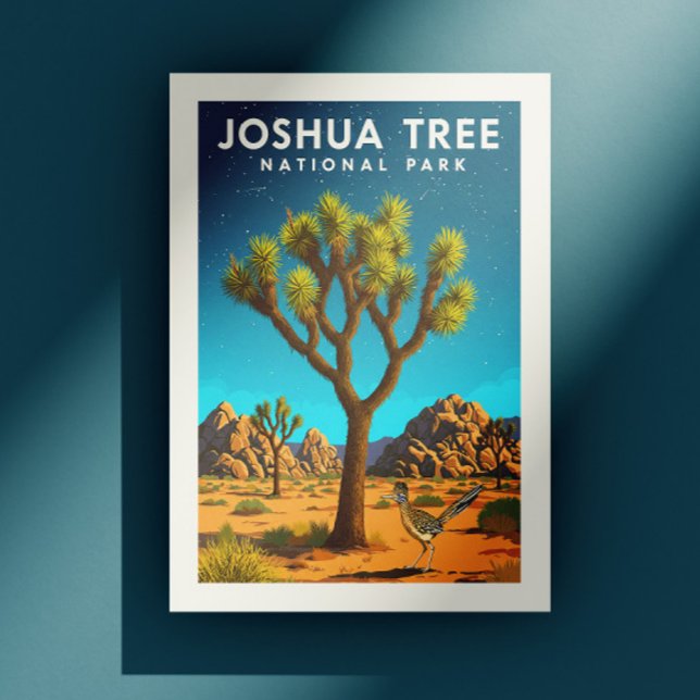 Vintager Joshua-Tree-Nationalpark Postkarte (Von Creator hochgeladen)